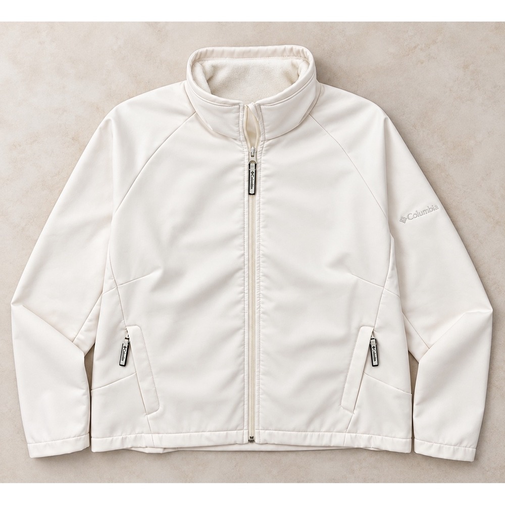 Columbia Womens Kruser Ridge II Softshell Jacket Cream White 2X WW6579